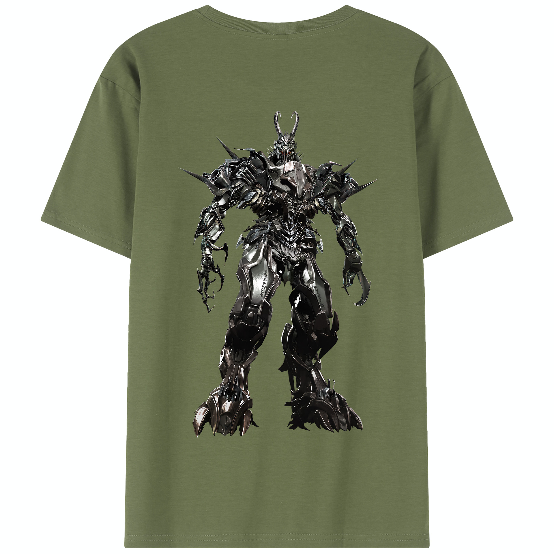 （画像用） Transformers トランスフォーマー 綿100％半袖Tシャツ（背面プリント）